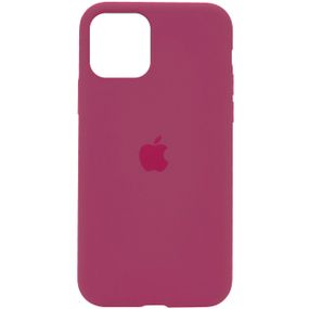 Чохол Silicone Case Full Protective (AA) для Apple iPhone 11 Pro Max (6.5") Червоний/Rose Red