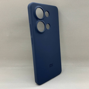 Чохол з логотипом для Xiaomi Note 13 Pro 4G | Протиударний | Soft Touch | Синій