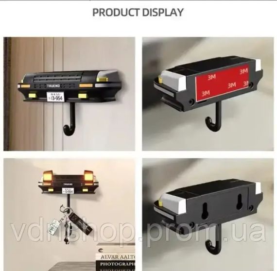 Настінний тримач для ключів Toyota AE86 Trueno з підсвічуванням фар | Зображення 4