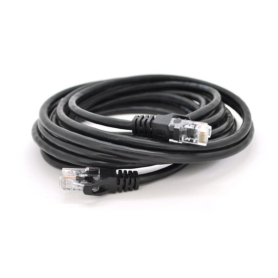Патч-корд литой RITAR, UTP, RJ45, Cat.6.15m, черный, Cu (медь)