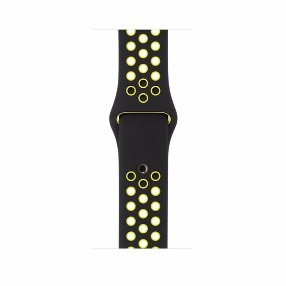 Спортивний ремінець з перфорацією Primo для годинника Apple Watch 42mm / 44mm / 45mm розмір S- Black&Yellow | Зображення 2