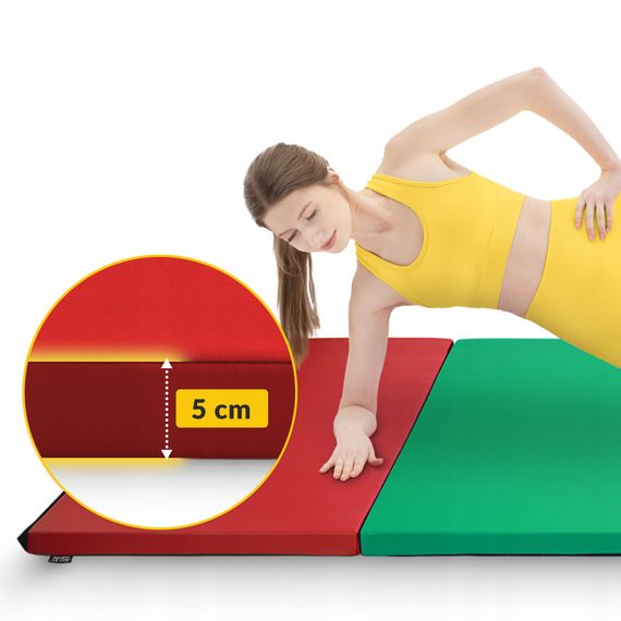 Мат гімнастичний складаний 4FIZJO XL 240 x 120 x 5 см Multicolor (P-5905973402774) | Зображення 7