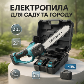 Пила електрична для заготівлі дров, Акумуляторна пила для колод Ланцюгова деревних робіт BT-76