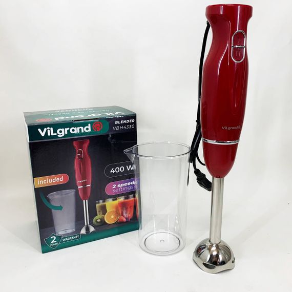 Блендер для овочів ViLgrand, Кухонний занурювальний блендер з насадками Ручний шейкер LQ-85 | Зображення 4