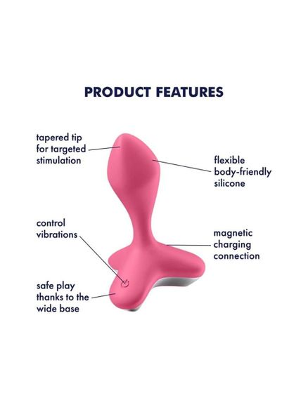 Анальна пробка з вібрацією Satisfyer Game Changer Pink | Зображення 3