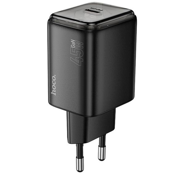 МЗП Hoco N54 Monsoon PD45W (1USB-C) Black | Зображення 1