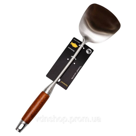 Лопатка кухонная для сковороды 38 (см) из нержавейки HP-8-44 | Зображення 3