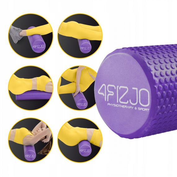 Масажний ролик 4FIZJO CARE+ EVA 60 x 15 см (валик, роллер) 4FJ0522 Purple (P-5907739314390) | Зображення 6