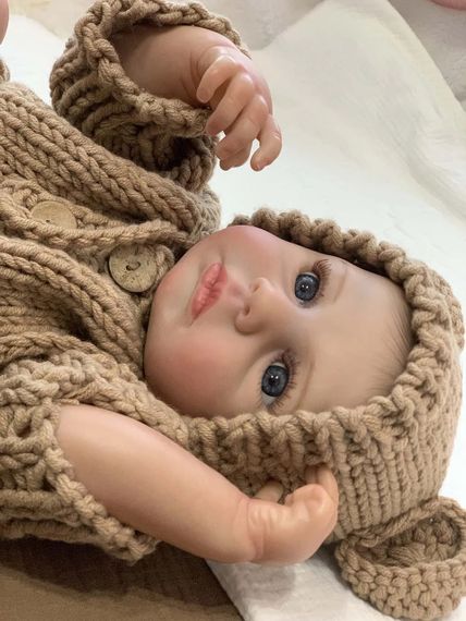 Силіконова Колекційна Лялька Реборн Анатомічний Новонароджений Хлопчик Немовля Міккі (Вінилова Лялька) 50 см Reborn | Зображення 4