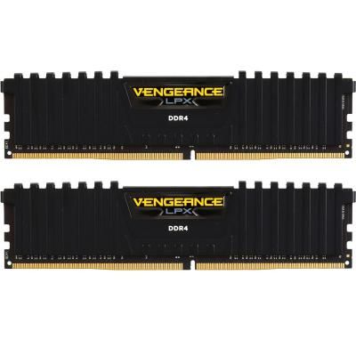 Модуль памяти для компьютера DDR4 16GB (2x8GB) 3200 MHz Vengeance LPX Black Corsair (CMK16GX4M2B3200C16) | Зображення 1