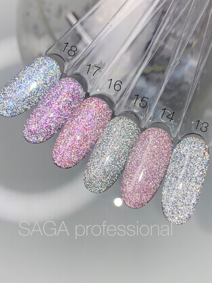 Світловідбиваючий гель-лак SAGA 13 Fiery 9мл | Зображення 3