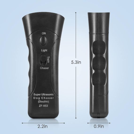 Відлякувач собак ZF853E/5039 Super Ultrasonic Dog Chaser і ліхтар ∙ Універсальний ультразвуковий відлякувач ZF853E/5039 | Зображення 2