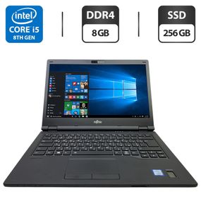 Ноутбук Fujitsu LifeBook E549 / 14" (1920x1080) IPS / Intel Core i5-8265U (4 (8) ядра по 1.6 - 3.9 GHz) / 8 GB DDR4 / 256 GB SSD / Intel UHD Graphics / WebCam б/в