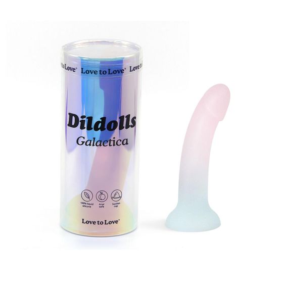Дилдо з градієнтом та блискітками Love To Love Dildolls — Galactica, ультрам’який Sex Aura | Зображення 4