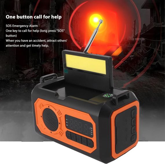 Портативний зарядний пристрій, радіоприймач, лампа для читання, на сонячній батареї, | Зображення 6