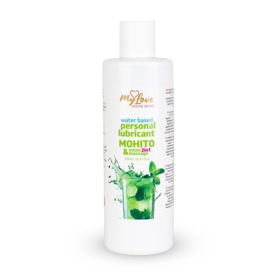 2в1 лубрикант та масажний гель - MyLove Aroma Series Intim&Massage Mohito, 300 мл Sex Aura