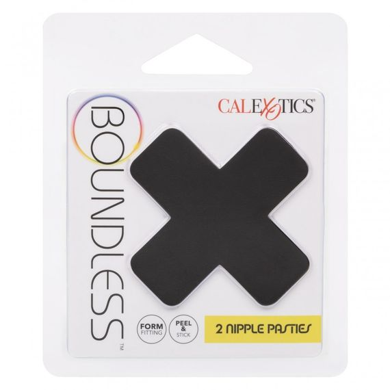Пестиси на соски у формі хрестів Boundless CalExotics, самоклеючі, чорні | Зображення 4