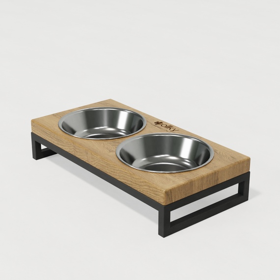 Миски на подставке для маленьких собак и котов Hollky Base XS (2 × 0,25 л) BXS-28145-GRNT | Зображення 3