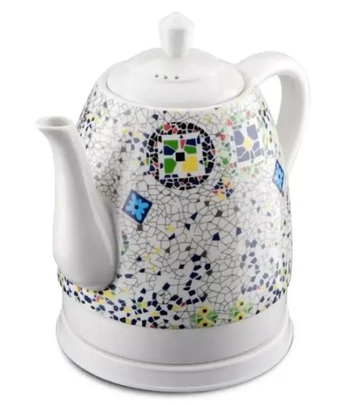 Электрический кухонный керамический чайник с мозаикой на 1,4л MS 7837 1000W | Зображення 1