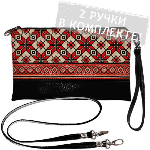 Клатч через плече 25x15 см (KL_GL_15UKR052_BL)