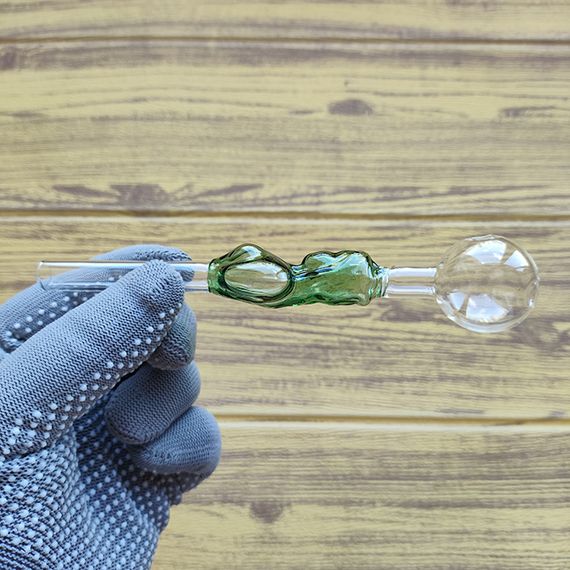 Стеклянная трубка Lady Oil Green | Зображення 1