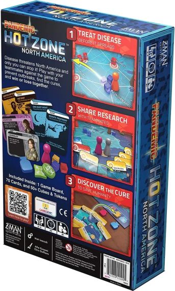 Настільна гра Pandemic: Hot Zone. North America (Пандемія: Гаряча зона. Північна Америка) (англійською) | Зображення 1