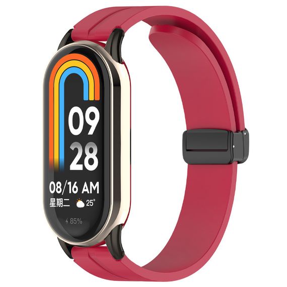 Ремінець Line Magnetic для Xiaomi Mi Band 9/8 Червоний / Red