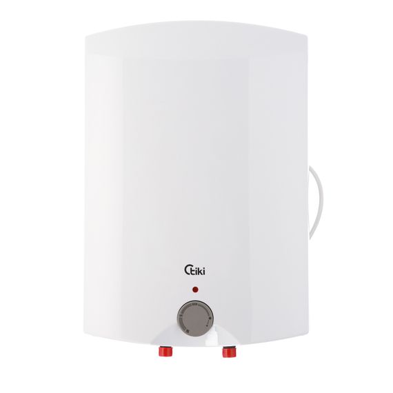 Водонагрівач Tiki компакт GT 2 кВт, "мокрий" ТЕН, 10 л, прямокутний, вертикальний, над мийкою, білий (GT10OMINI_TIKI)