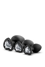 Набор анальных пробок LUXE BLING PLUGS TRAINING KIT WHITE GEMS Sex Aura