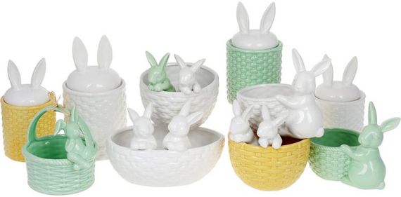 Вазон декоративний Banny in a basket White 20х15х14.5см | Зображення 1