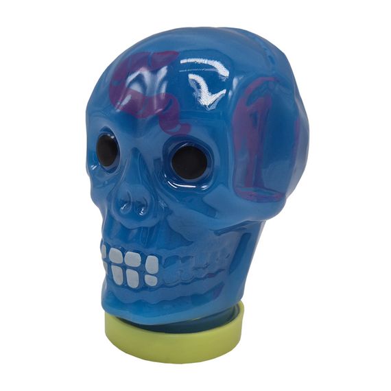 Дитячий антистрес-слайм Череп Skull 80174, 100 мл Блакитний