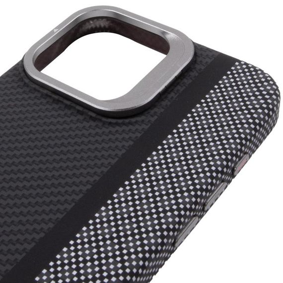 TPU чохол Pixel Craft with Magnetic Fit для Apple iPhone 16 (6.1") Carbon Line | Зображення 3