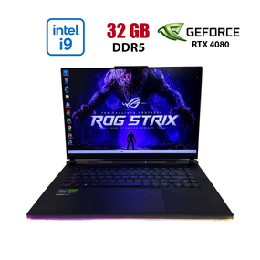 Ігровий ноутбук Asus ROG Strix SCAR 16 G634JZR / 18" (2560x1600) IPS / Intel Core i9-14900HX (24 (32) ядра по 1.6 - 5.8 GHz) / 32 GB DDR5 / 1000 GB SSD / nVidia GeForce RTX 4080, 12 GB GDDR6X, 192-bit / WebCam б/в