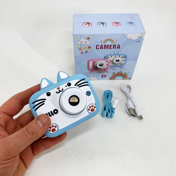 Интерактивные игрушки фотоаппарат для детей X900 Cat, Детский фотоаппарат kids camera FV-37 | Зображення 8