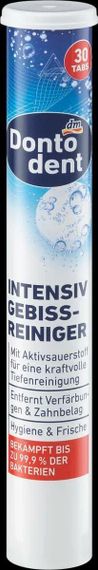 Dontodent Таблетки водорозчинні для чищення зубних протезів для очищення зубних протезів Донтодент, 30 шт. | Зображення 1