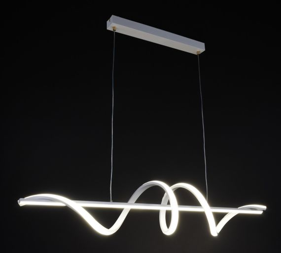 Люстра світлодіодна підвісна LED світильник для квартири на стелю лед 27335 Білий 30-100х20х100 см. | Зображення 3