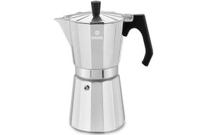 Кофеварка гейзерная алюминиевая Vinzer Moka Espresso Induction 89384, на 9 чашек, для дома и офиса