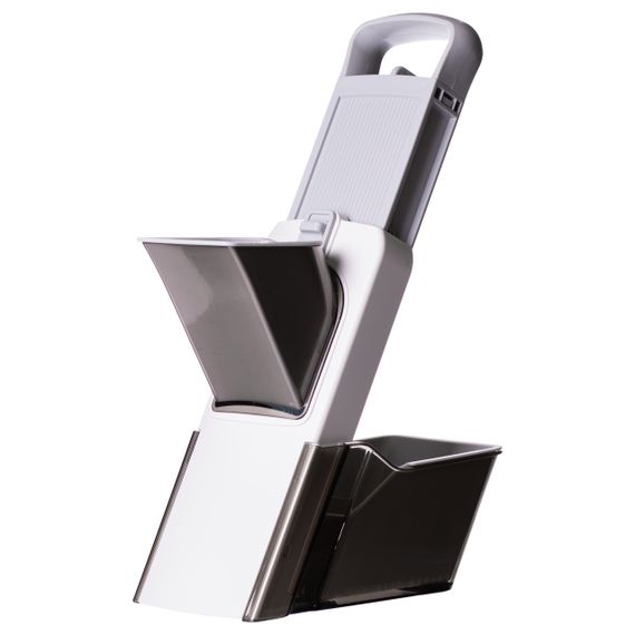 Овочерізка ручна універсальна з контейнером 19×12.5×34 см слайсер для овочів кухонна овочерізка HP-8-67 | Зображення 5