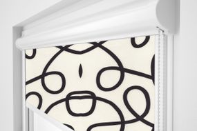 Рулонная штора Rolets Геометрия 2-5215-925 92.5x170 см закрытого типа Пудровая