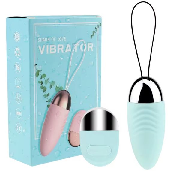 Вагинальне виброяйцо с пультом ДУ "Gladiator", 10 режимов вибрации, цвет мятный sexstyle