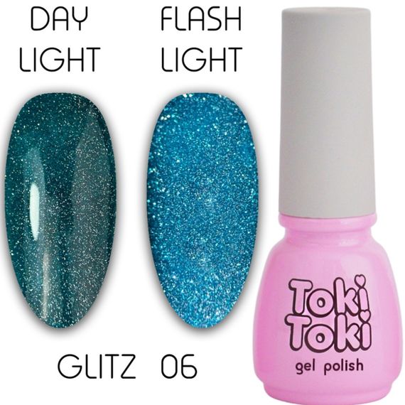 Світловідбивний гель-лак Toki-Toki Glitz GZ06 5мл | Зображення 2
