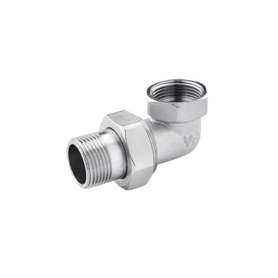 Згін-американка кутова Karro 3/4" ВЗ нікельована KR-3103
