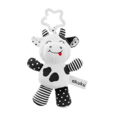 Игрушка на коляску Akuku Корова Черно-белая (A0471)