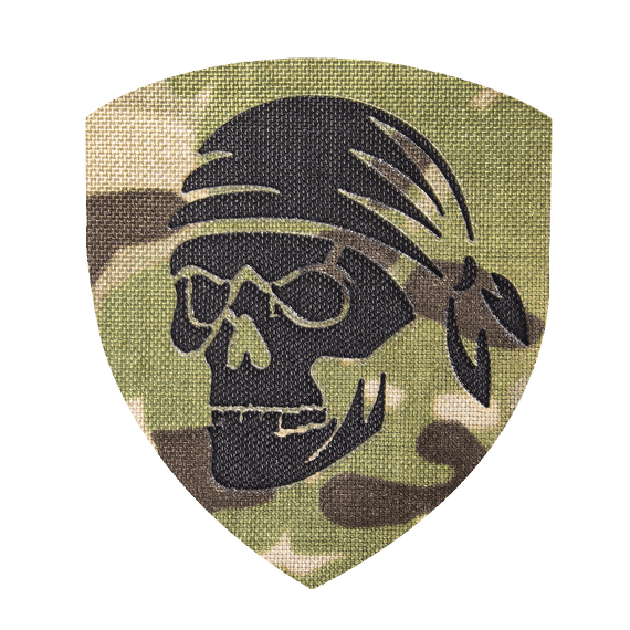 Шеврон Camotec Череп в бандані (7*8) Multicam (9033)