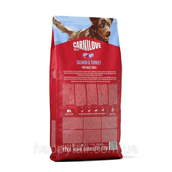 Беззерновой сухой корм Carnilove для взрослых собак всех пород лосось и индейка 12 кг (арт. 173690) | Зображення 1