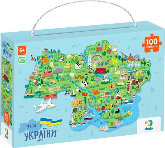 Пазл Мапа України Dodo 300267 Різнокольоровий shop (4823115906526)