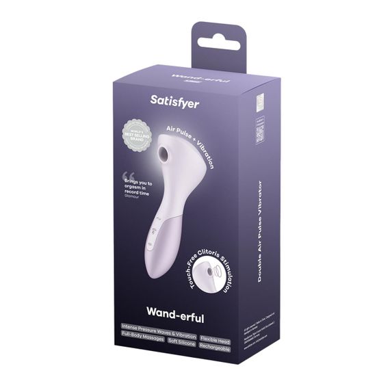 Вибромассажер Satisfyer Wand-erful с вакуумной клиторальной стимуляцией Sex Aura | Зображення 6