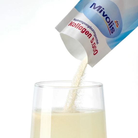 Колаген Mivolis Kollagen 5000 – зміцнення суглобів, зв’язок і сухожиль, 20 порцій, Німеччина | Зображення 1