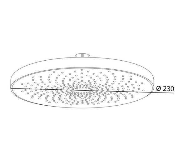 Лійка для верхнього душу Qtap Hlavova QTHLA107CRM45787 | Зображення 1