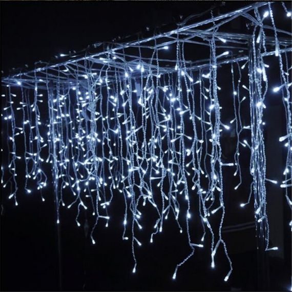 Світлодіодна гирлянда бахрома сосульки XPRO W-1 Біла 5 Метрів Вул.+соед. Білий (47671-3936_675) | Зображення 7